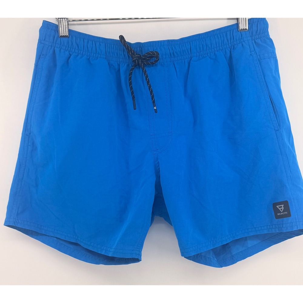 Brunotti Mens Blue Board Shorts Swim Trunks Size Large Mesh Lined Drawstring 5in